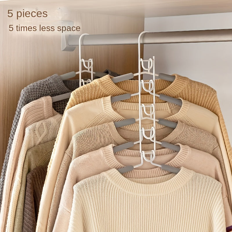 Multi-Tier Pants Hanger for Trousers and Sweaters Space-Saving Closet Organizer