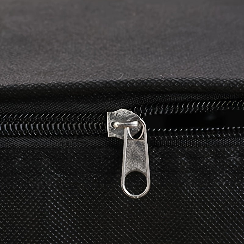 Black Insulated Thermal Food Bag with Handles Reusable Foldable Multi-Layered