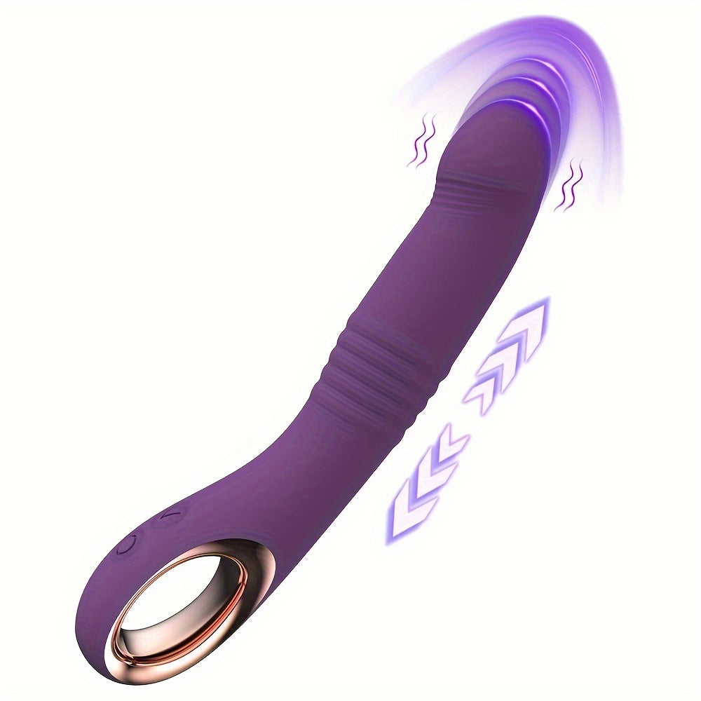 Adult Silicone Rechargeable Dual Vibration Toy for Women and Couples