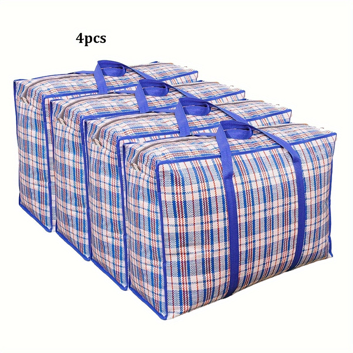 Foldable Storage Bags with Handles Sets of 1-4 for Clothes and Quilts Organizing