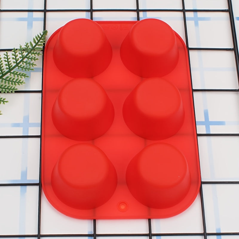 High Temperature Resistant Silicone Muffin Cup Cake Mold for Baking Pudding Mousse Soap Candles 1 Piece