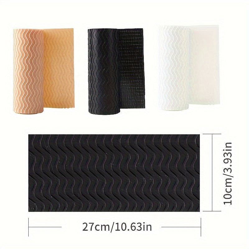 Unisex Rubber Non-Slip Shoe Sole Stickers Beige Slip-Resistant Pads