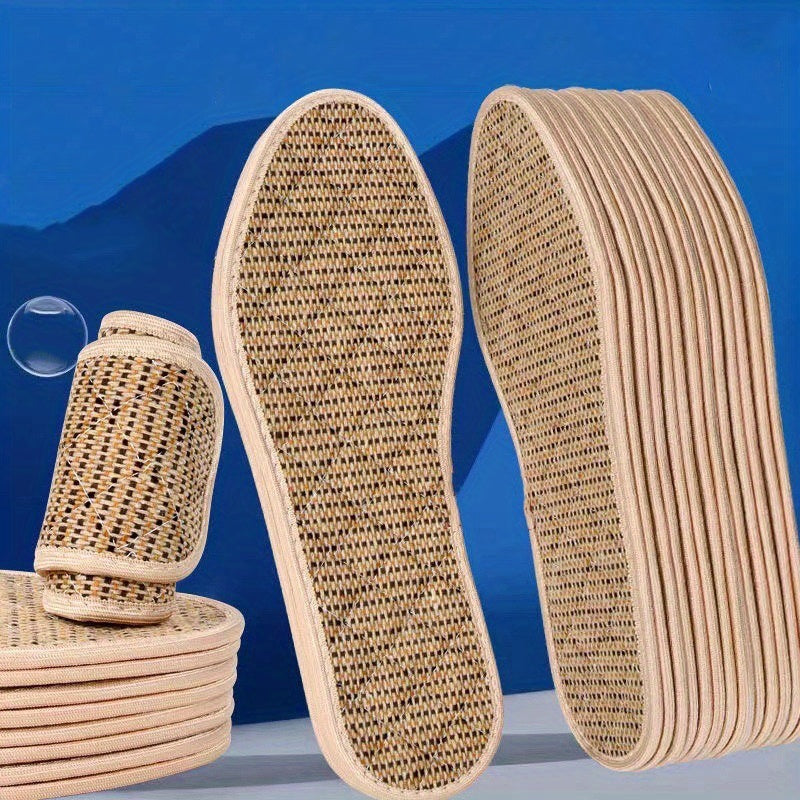 Men Women Brown Breathable Insole Comfort Pads Sizes 35-45 (22.86-27.0 cm) 2 Pairs