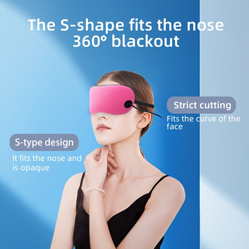 USB Heated Eye Mask with Adjustable Temperature Soft Silk for Sleeping and Relaxation