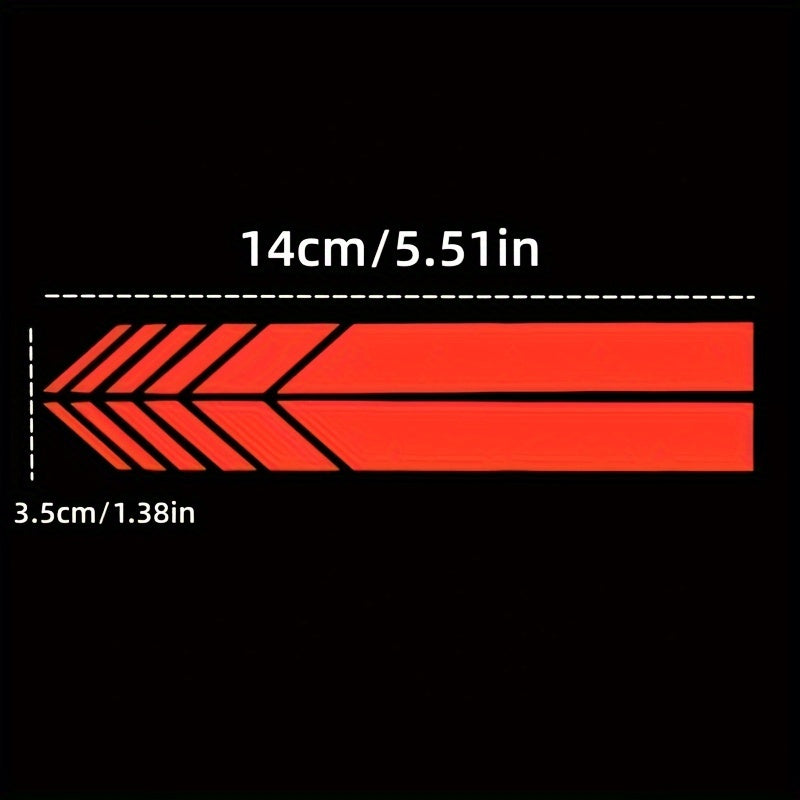 2 Pack Car Decals PVC Chevron Side Stripes for Vehicles, Multi-Color