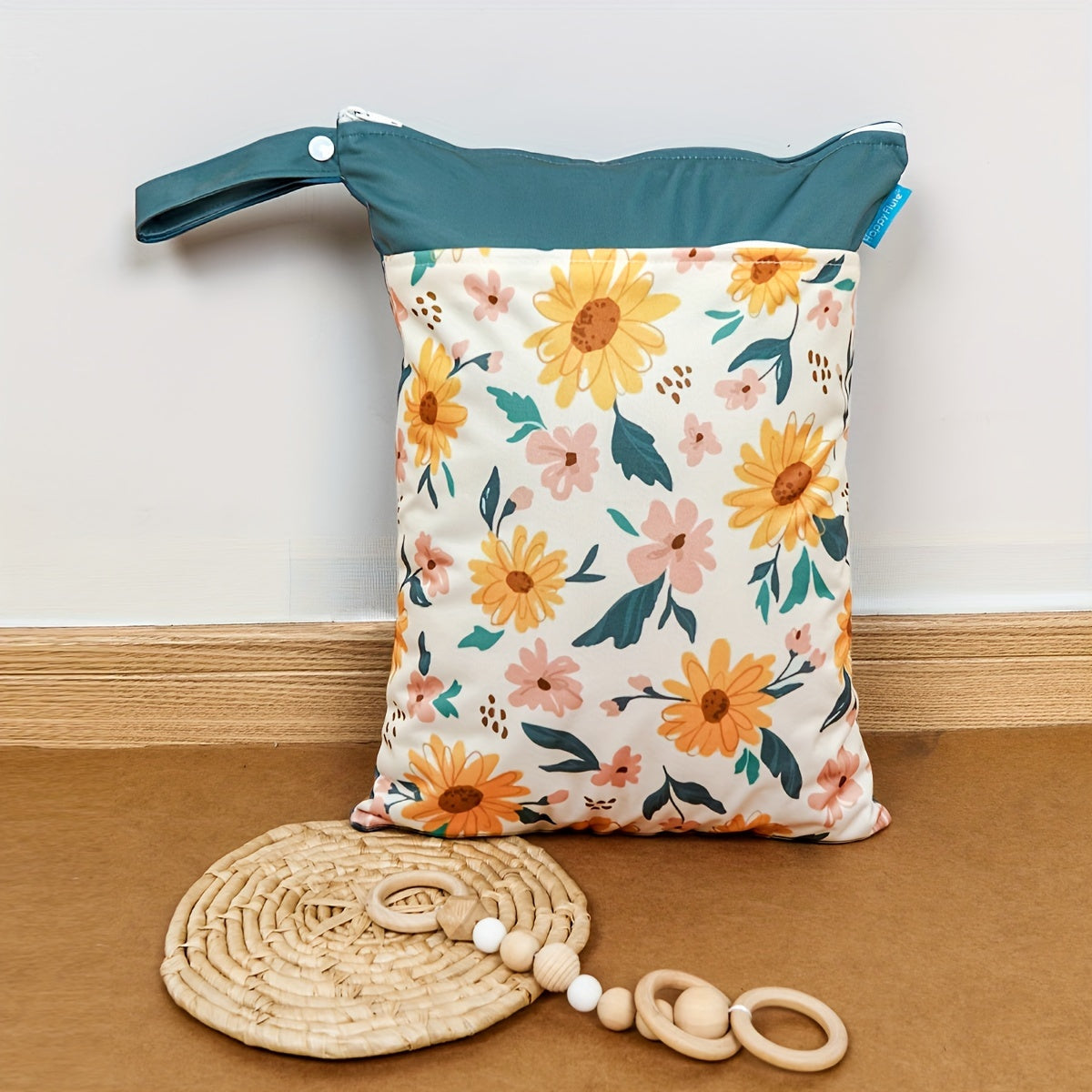 30x40cm Waterproof Reusable Cloth Diaper Wet Bag with Zipper Closure