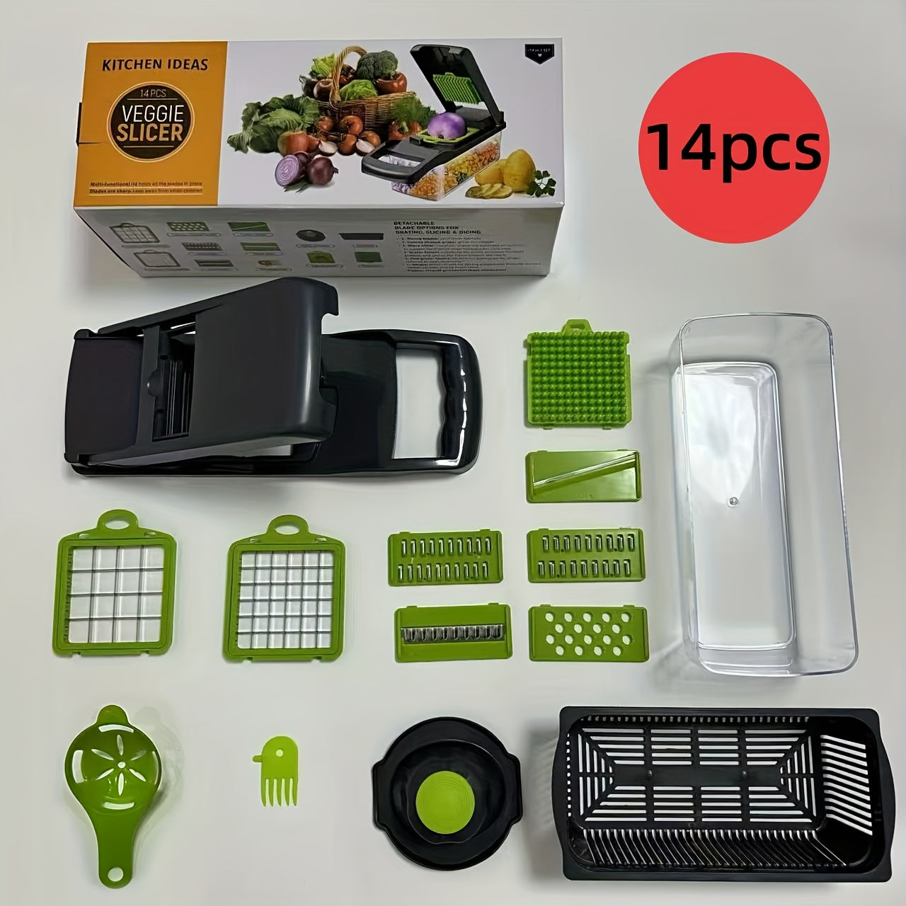 14/16 In1 Vegetable and Jelly Slicer Multifunctional Kitchen Tool