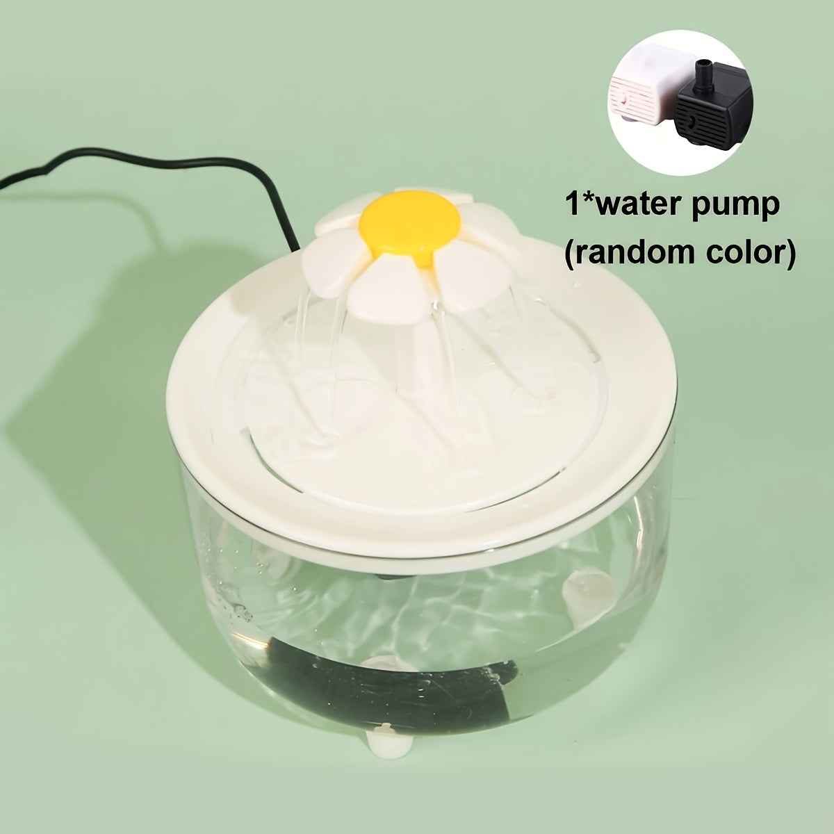 Quiet 1.5L Clear Pet Water Fountain USB Powered Easy to Clean for Cats and Small Pets