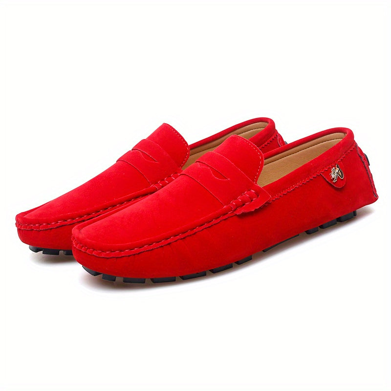Women's Slip-On Loafers in Bright Colors with Anti-Slip Rubber Sole