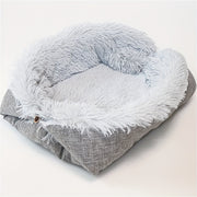 Small Pet Square Polyester Bed with Memory Foam and Odor Control