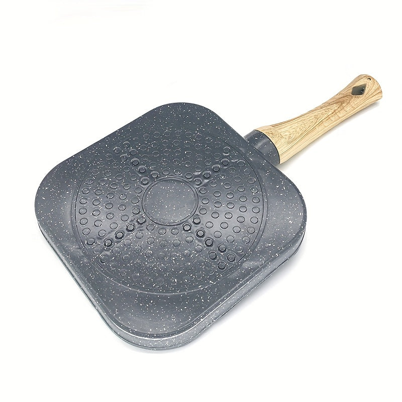 Non-Stick Omelette Pan with 4 Holes for Egg Dumplings Hamburgers and Steaks