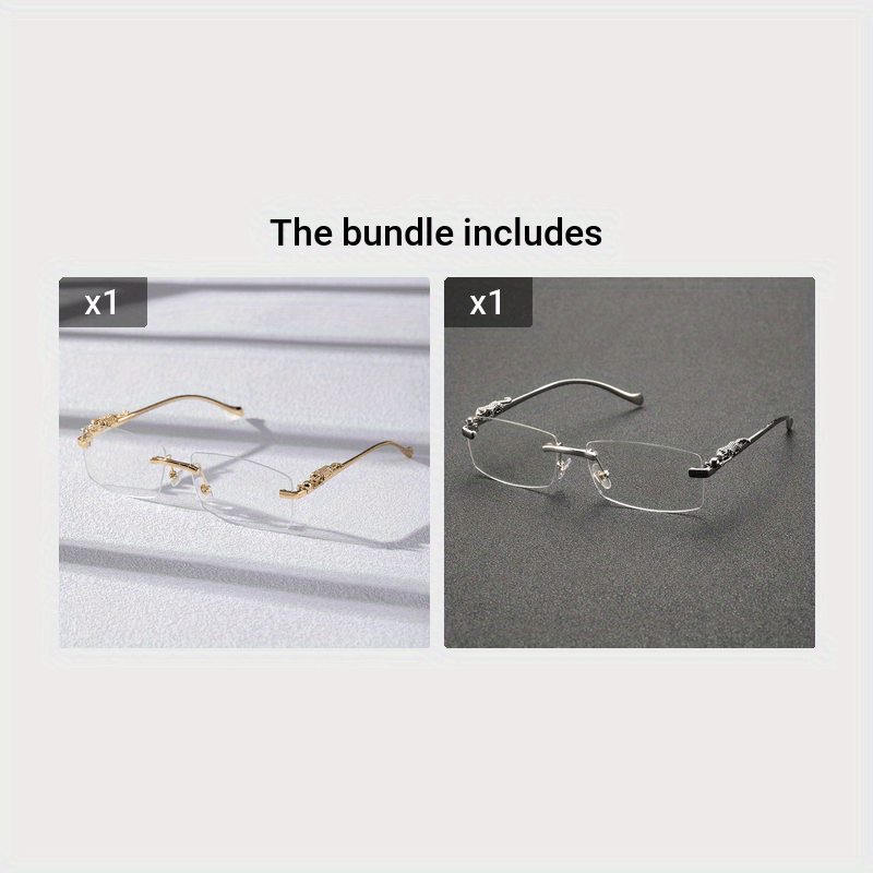 Men's Square Fashion Flat Mirrors Set of 2