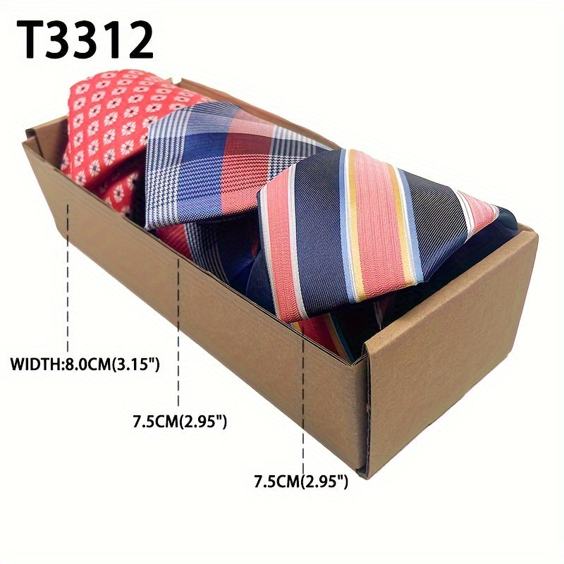 Men's Floral Pattern Tie Set for Weddings Groomsmen and Gifts