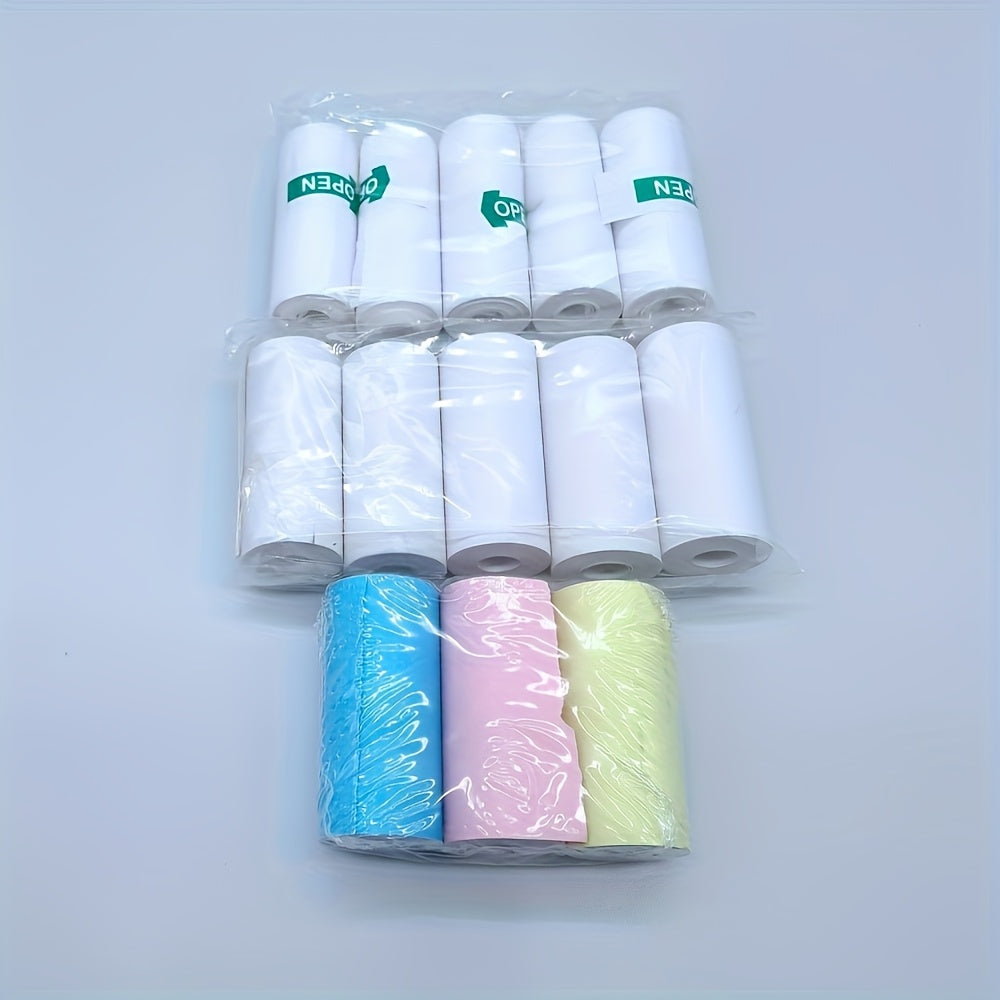 Mini Printer Camera Thermal Paper Set 13 Rolls Self-Adhesive Color Regular