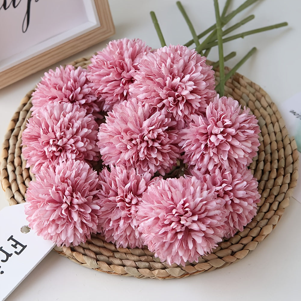 Artificial Chrysanthemum Flower Ball Bouquet for Home Office Party Wedding Artificial Flowers