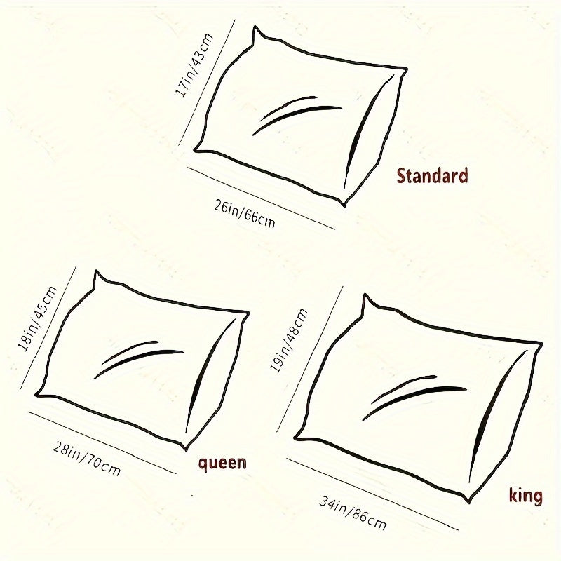 Set of 2 Memory Foam Sleep Pillow Cores for Side Back and Stomach Sleepers