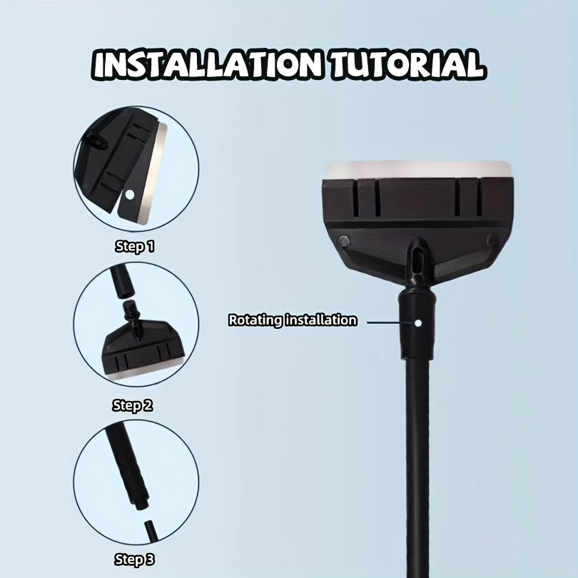 Aquarium Glass Scraper with Stainless Steel Blade and PP Handle for Algae Removal