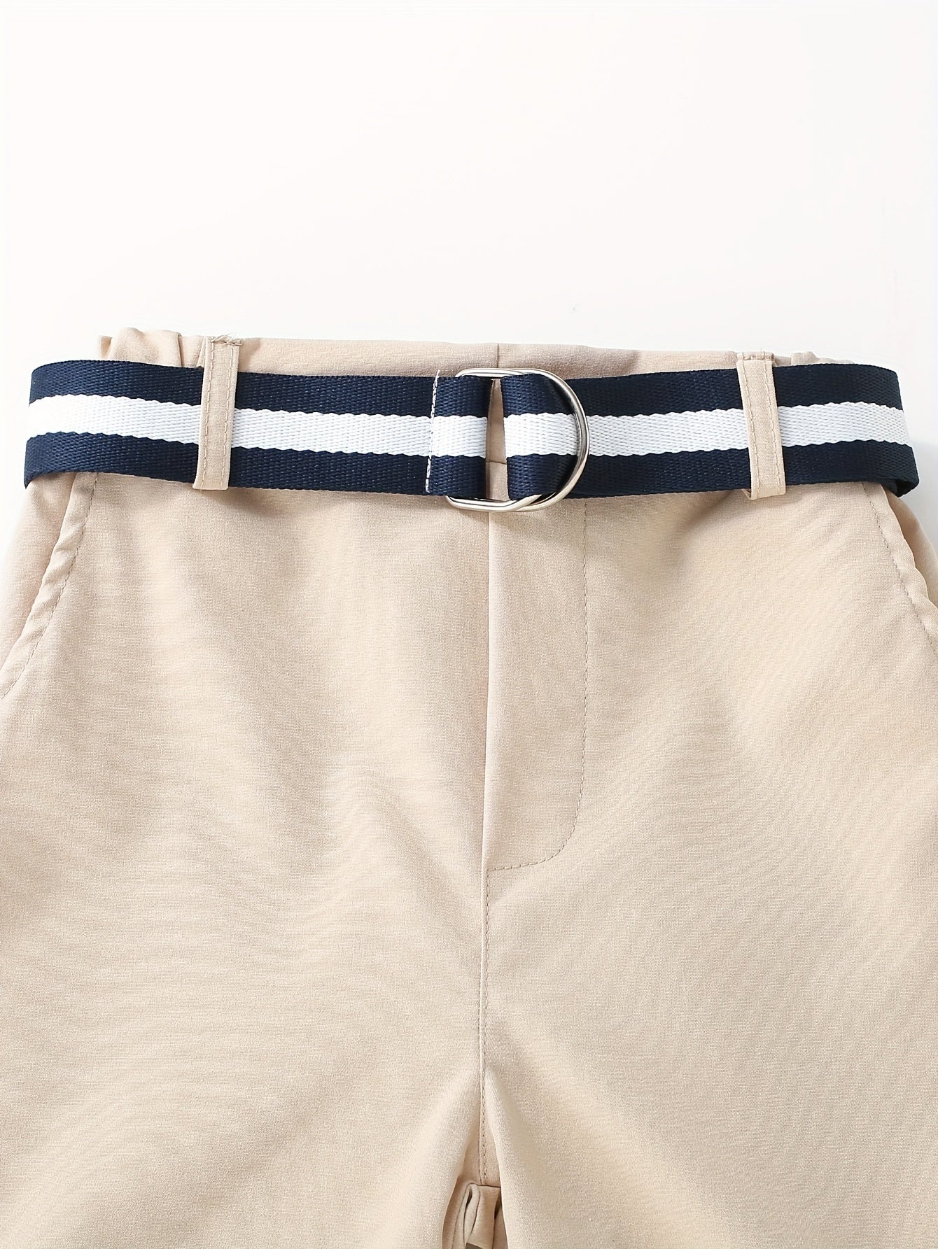 Kids Boys Summer Short Sleeve and Shorts Set Animal Embroidered Polyester