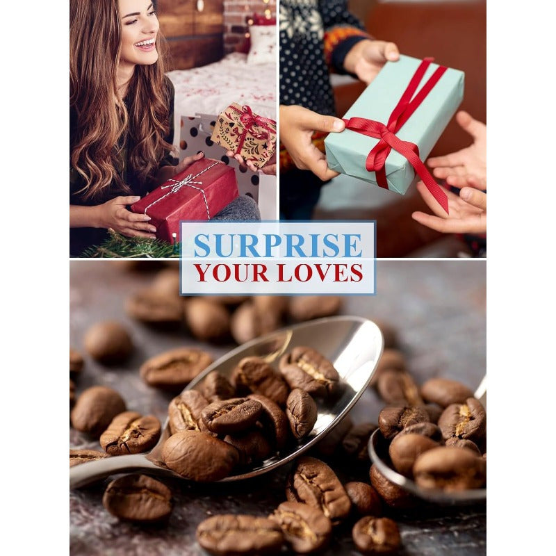 Cuchara de acero inoxidable grabada para café, postre, helado, regalo