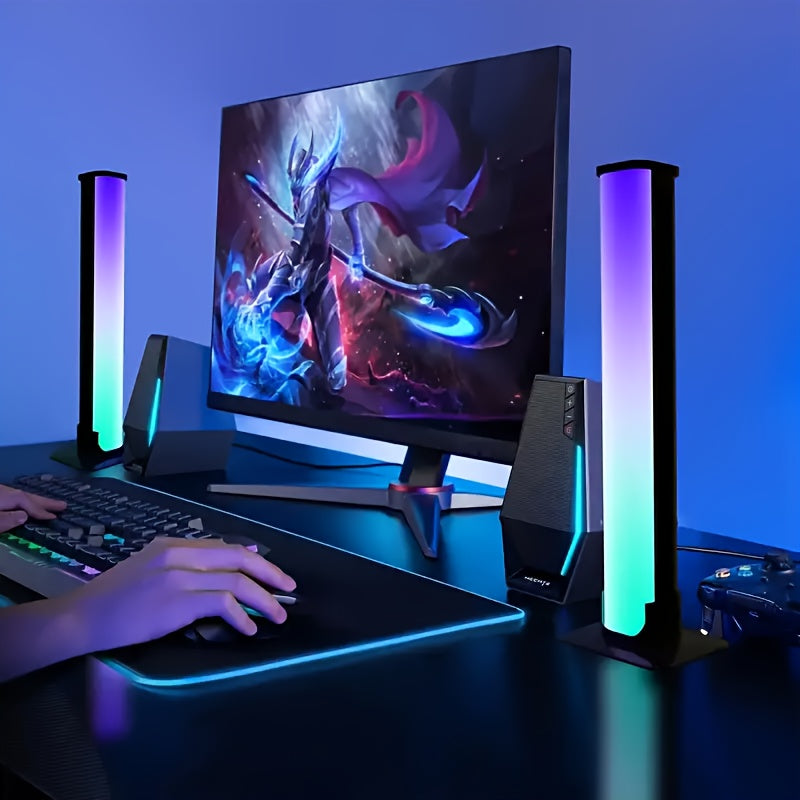 USB-Powered LED Desk Lights for Gaming and Music Enthusiasts 1 or 2 Pack