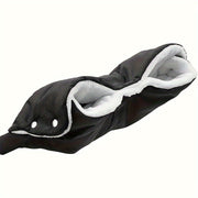 Winter Hand Muff for Strollers and Prams Black Windproof Snowproof Warm Gloves