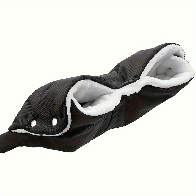 Winter Hand Muff for Strollers and Prams Black Windproof Snowproof Warm Gloves