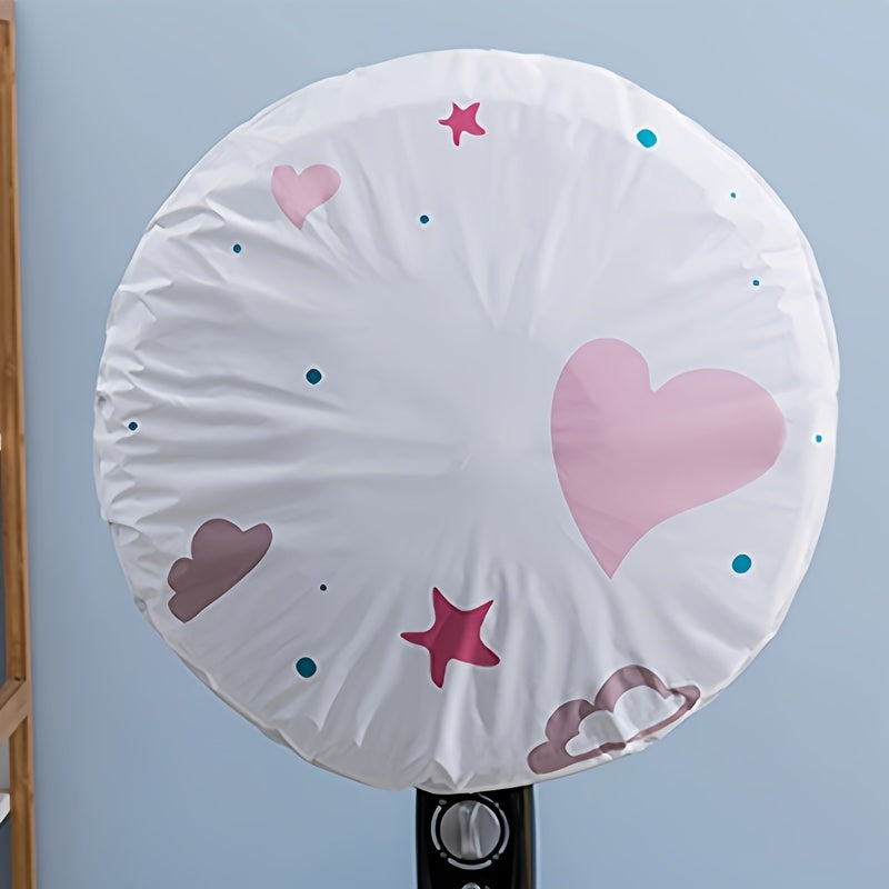 Пластиковый защитный чехол для электрического вентилятора от пыли для настенного и напольного крепления