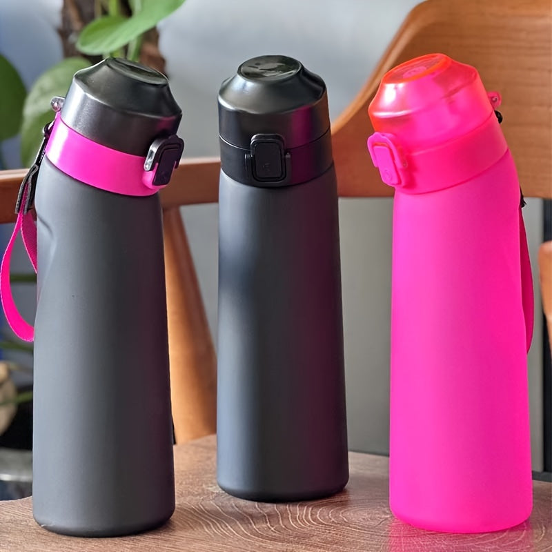 750ml Fruit Flavored Water Bottle with Straw Zero Sugar Calorie-Free Portable for Office Camping