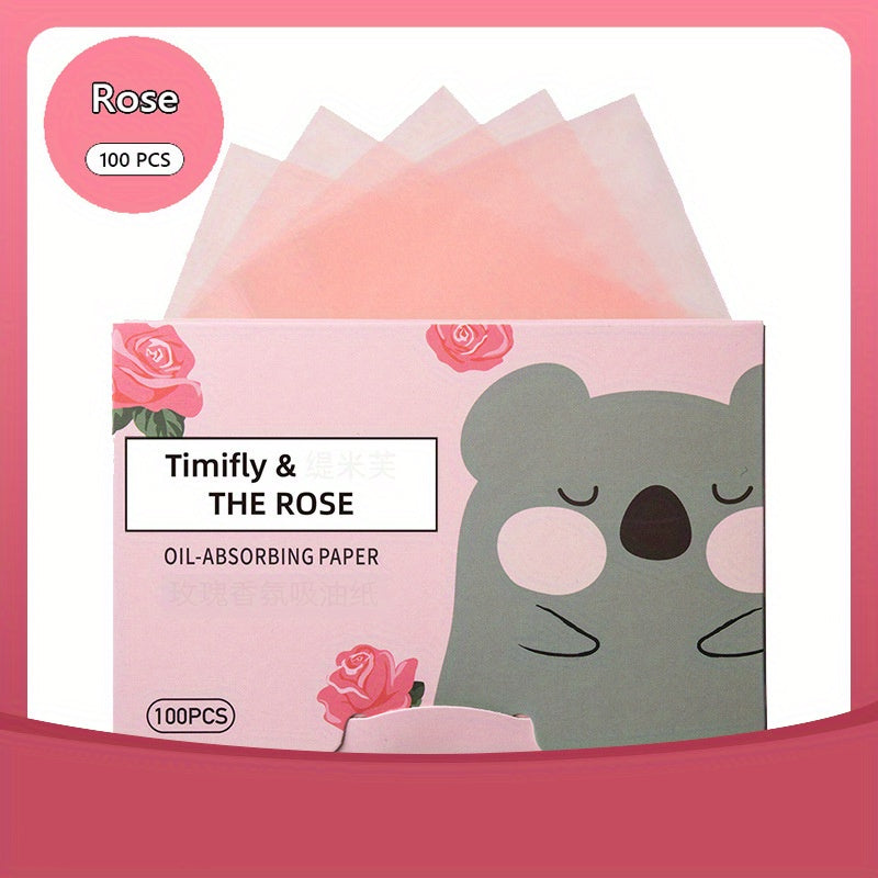 Unisex Oil-Absorbing Facial Blotting Papers 100 Sheets with Plant Extracts