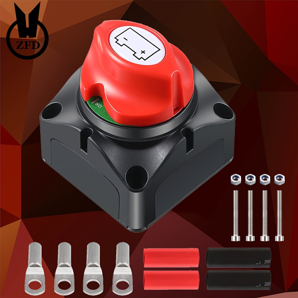 Battery Disconnect Switch 12V-48V Main Isolator Marine Automotive Truck Camper Trailer