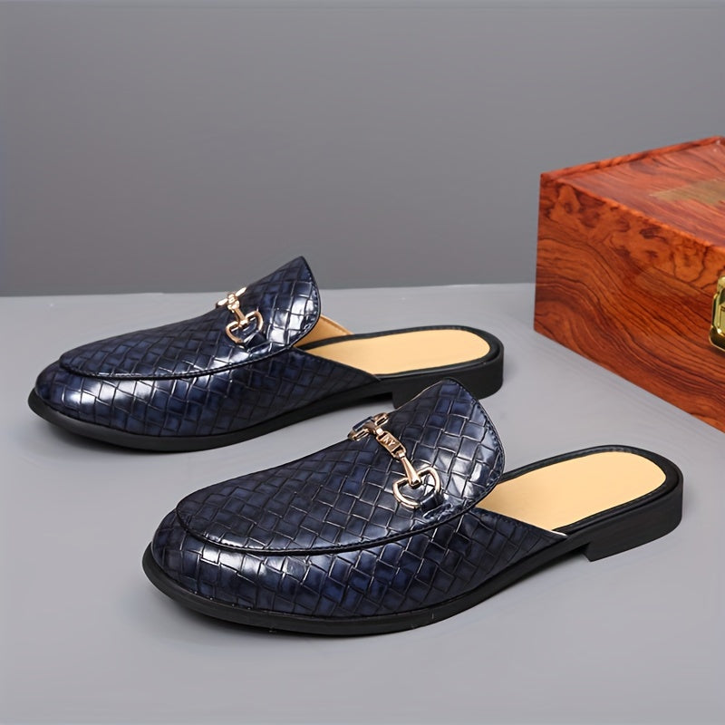 Men's Brown Faux Leather Loafers Slip-On Round Toe Casual Summer Shoes