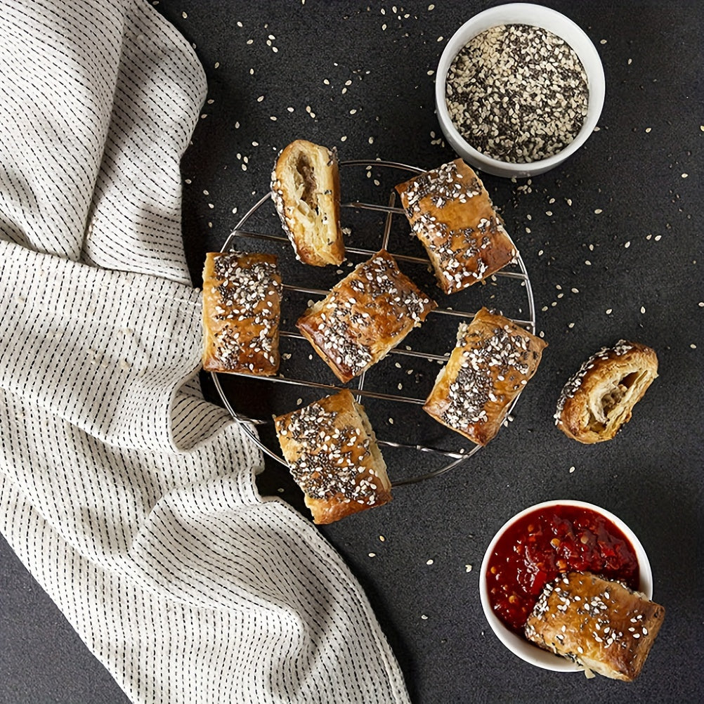 11-Donali Havo Qovurish Qurilmasi Aksesuarlar To'plami 22.86 sm Yopishmaydigan BPA-Bepul Mashina uchun mos Reseptlar Kitobi bilan