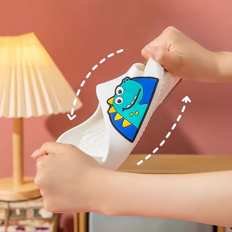 Kids' Cartoon Dinosaur Slides Waterproof Anti-Slip EVA Indoor Outdoor Casual Shoes