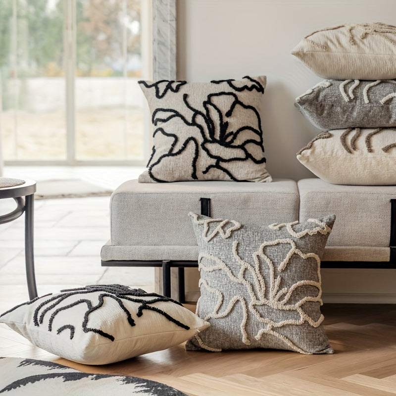 Marokash uslubidagi yostiq qopqog'i, geometrik qirralar dizayni bilan, yumshoq va qulay shenil materialidan tayyorlangan. Uy divanlarini, teras mebellarini, skameykalarni va balkonlarni bezatish uchun mukammal. Yostiq yadrosi kiritilmagan.