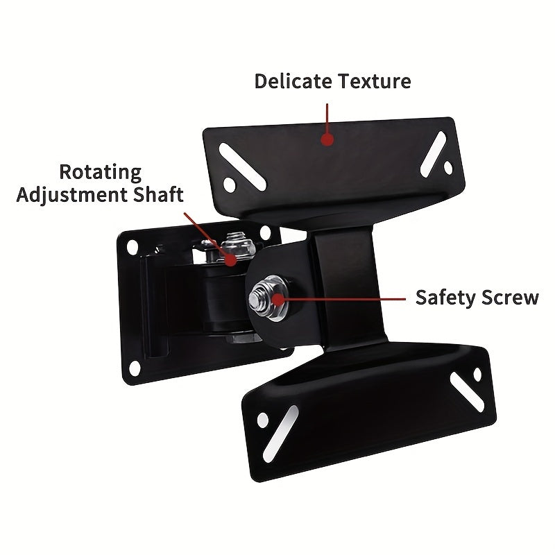 Wall Mount TV Bracket for 14-24 Inch LED LCD Flat Screens Swivel Articulating Black