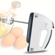Electric Handheld Mixer Stainless Steel 15-Speed Portable Kitchen Appliance