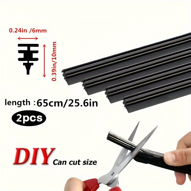 Reemplazo de goma para limpiaparabrisas 70cm 2Pcs/4Pcs Accesorios para parabrisas