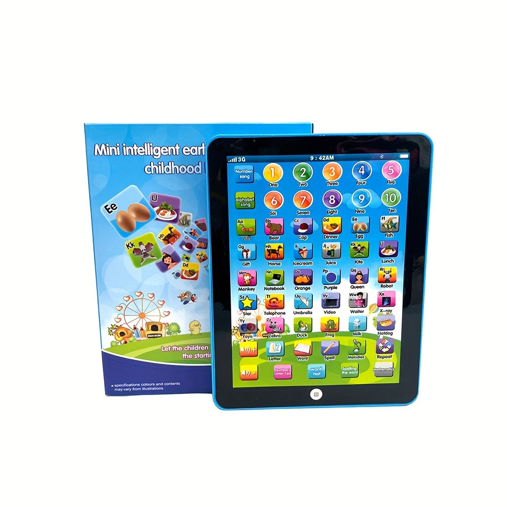 Kids' Educational Tablet for Kids 3+ Battery-Powered Interactive Learning Pad in Multicolor