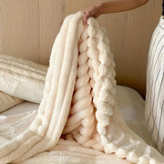 Faux Fur Shawl Blanket Plush Cozy Stylish for Home or Travel