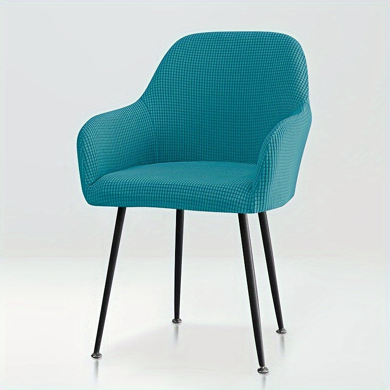 Zamonaviy uslubda yuqori qulaylik dizayni bilan cho'ziladigan mato stul qoplamasi, uy va mehmonxona ovqatlanish stullari uchun.