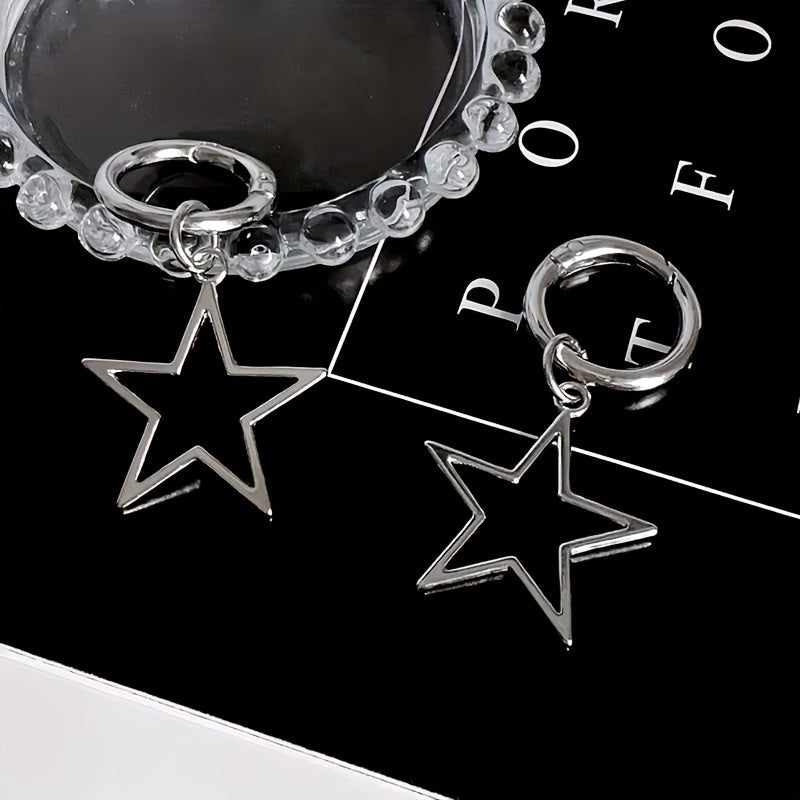 Unisex Stainless Steel Shoe Charms Hollow Star Heart Boot Accessories