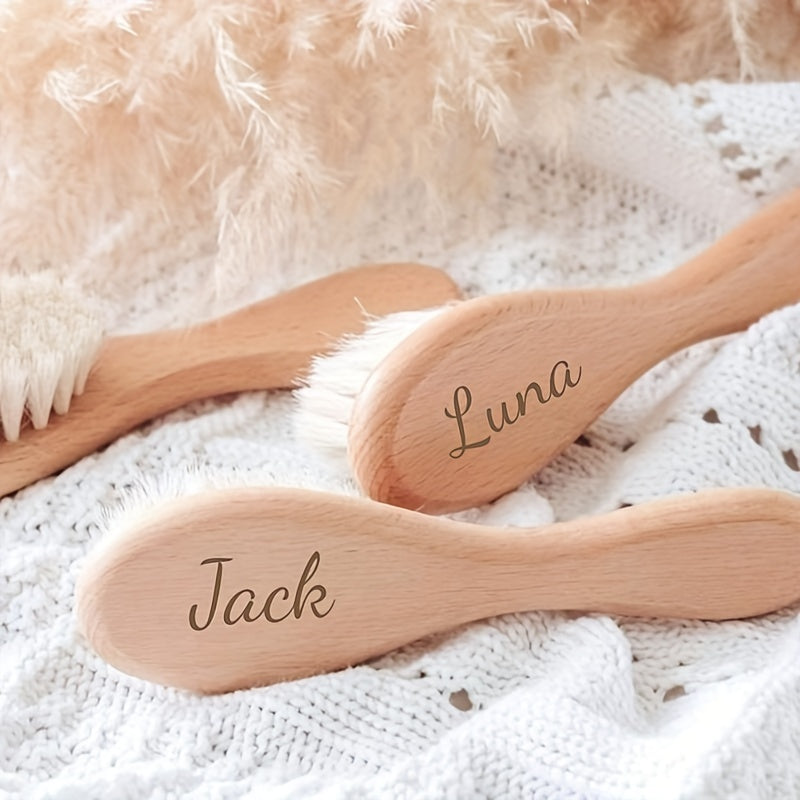 Custom Engraved Baby Hair Brush for Newborns, Shower Gift, Keepsake