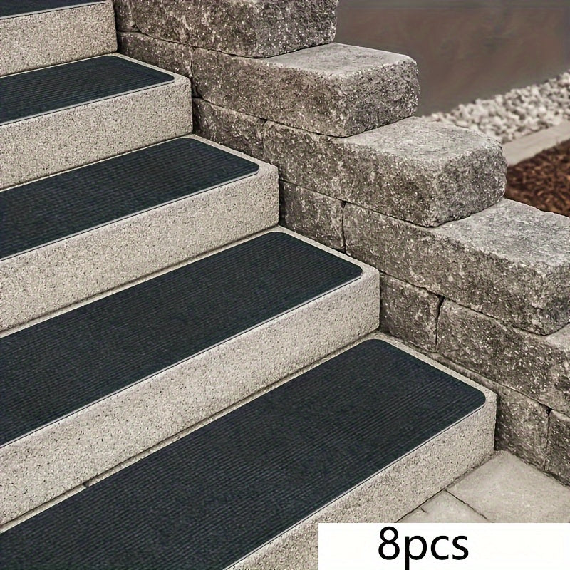 Outdoor Waterproof Stair Treads 12 Steps Non-Slip Anti-Skid Strips 4mm Thick