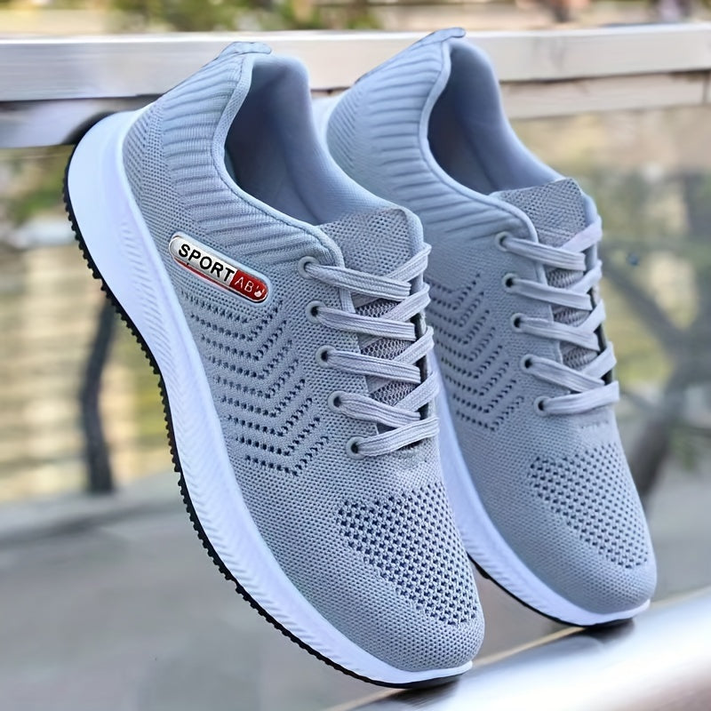 Zapatillas deportivas casuales para hombre, parte superior de tela, suela de PVC, plantilla de PU, punta redonda, cordones, ligeras