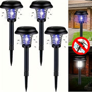 2-to'plam Quyosh energiyali chivin o'ldiruvchi lampalar UV hasharotlarga qarshi lampalar bog' uchun