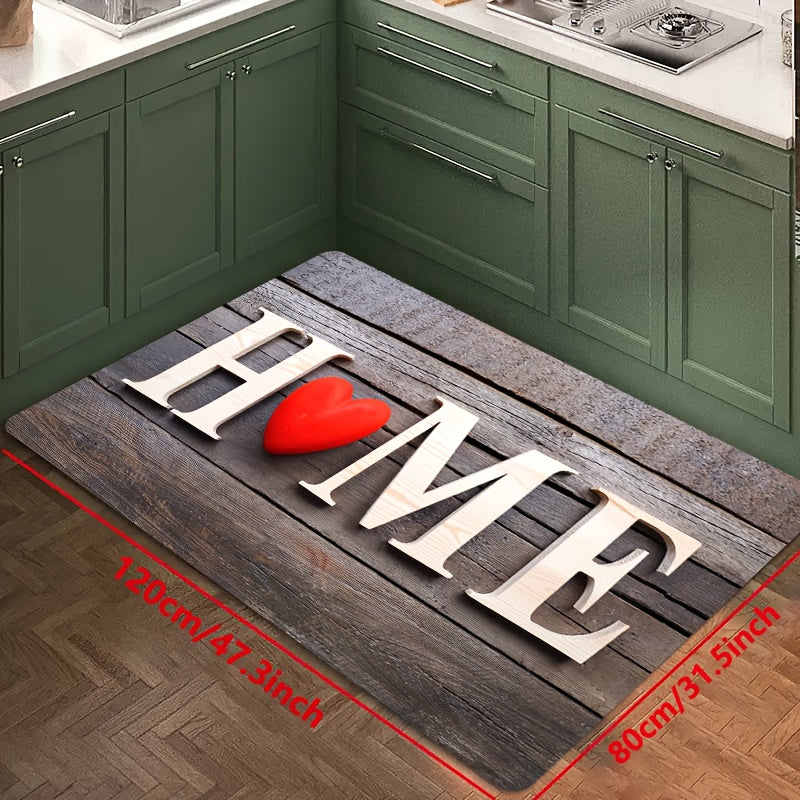 Qalin, sirpishga qarshi, suv o'tkazmaydigan oshxona mato to'plami, ifloslanishga chidamli va mashina bilan yuviladigan pol gilamlari