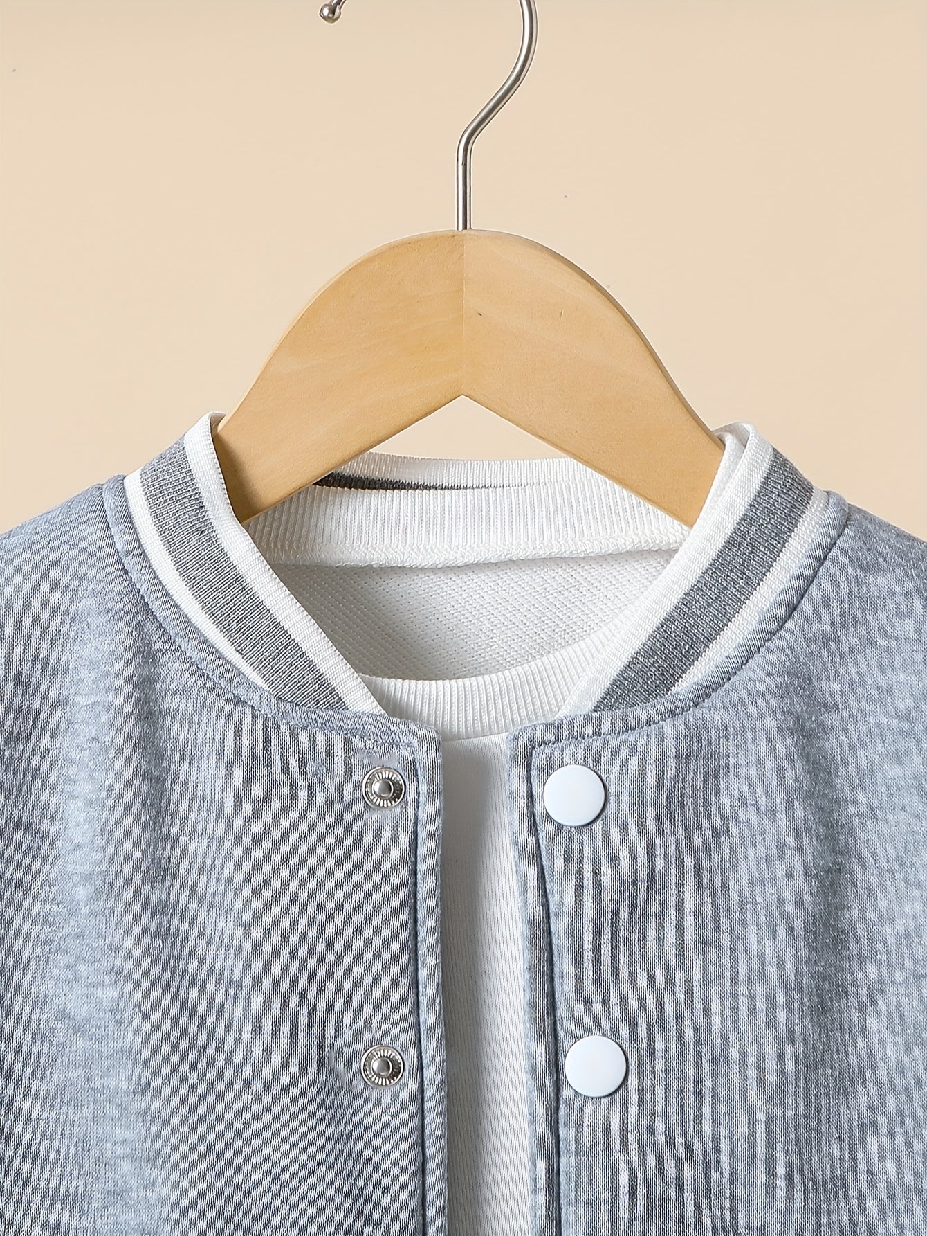 Boys Baseball Uniform Set Long Sleeve Jacket and Sports Trousers Fall Winter Casual Comfortable