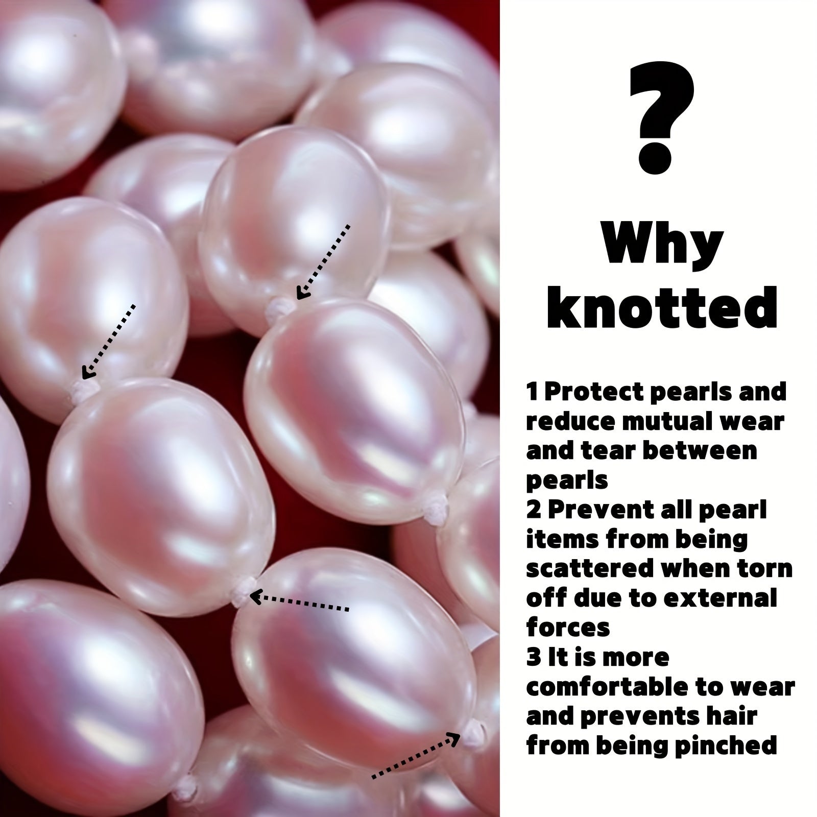 Freshwater Pearl Necklace with Silver-Plated Natural Pearl and Gift Box