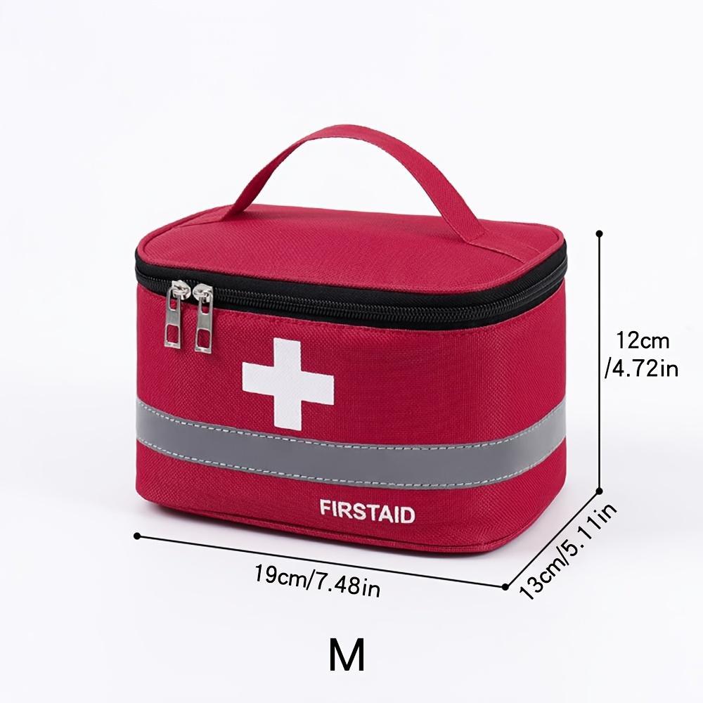 Women's Travel First Aid Kit Portable Polyester Medicine Organizer for Home and Outdoor Use