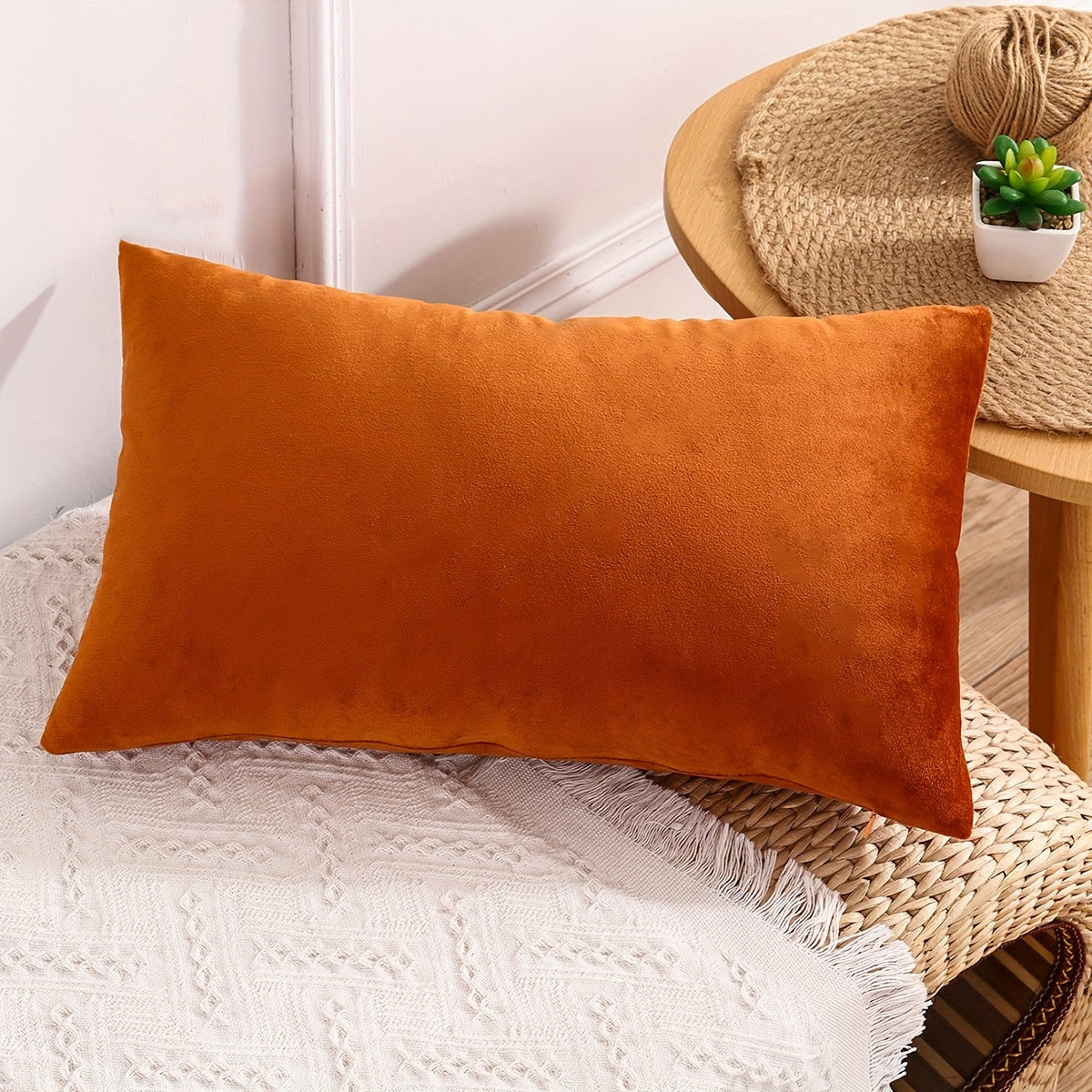 Velvet Throw Pillow Cover for Sofa Bed Decor 18x18 Inches Gray